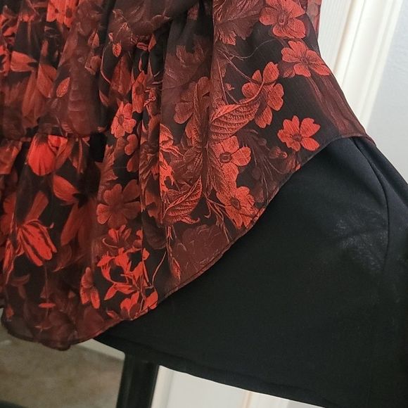 H&M Long Sleeve chiffon Floral dress, Sz. 6 - Picture 6 of 8